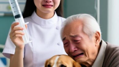 The little veterinary clinic seemed to shrink with every breath, as if the walls themselves felt the weight of the moment. The little veterinary clinic seemed to shrink with every breath, as if the walls themselves felt the weight of the moment.