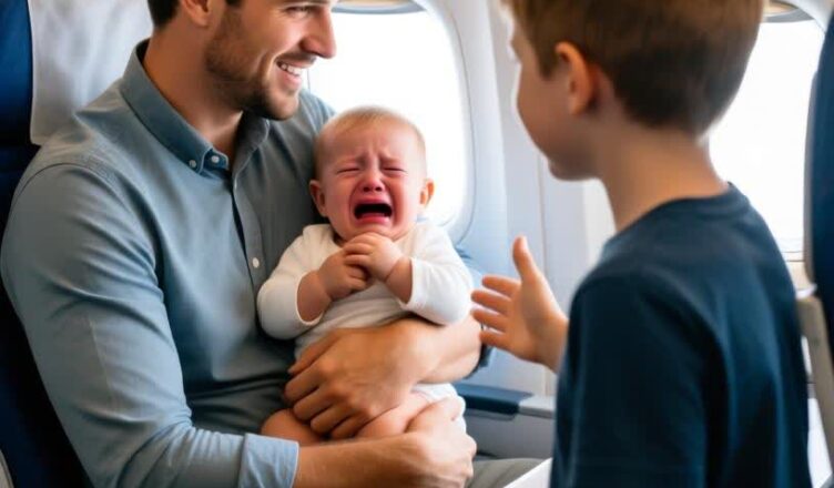 The billionaire’s baby wouldn’t stop crying on the plane—until a young Black boy did something no one expected.