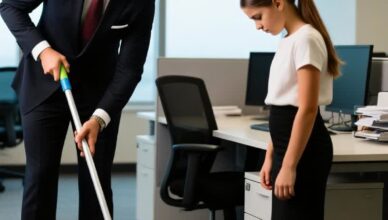 “If you’re too stupid to do it right, then scrub the floor!” shouted the boss at the new cleaning lady. But his confidence vanished the moment she dialed her father’s number.
