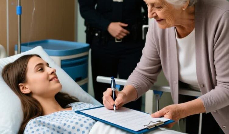 At six months pregnant, I was pushed down the stairs.