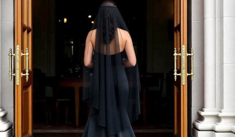 On her wedding day, my daughter walked down the aisle in a black dress—and the reason behind it left us completely speechless.