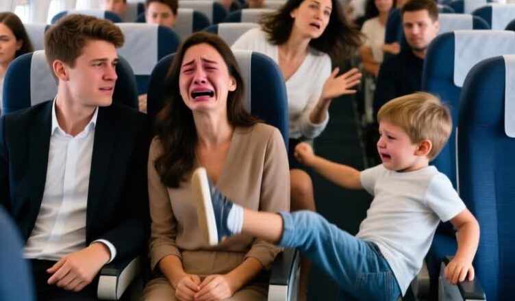 As the plane glided high above the clouds, the cabin lights dimmed, and a hush settled over the passengers—until a sudden thud shattered the calm.