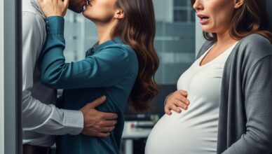 I walked into my husband’s office to surprise him with lunch, but instead I found him passionately kissing another woman.