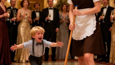 The last note of laughter still lingered in the air when the ballroom suddenly went silent.