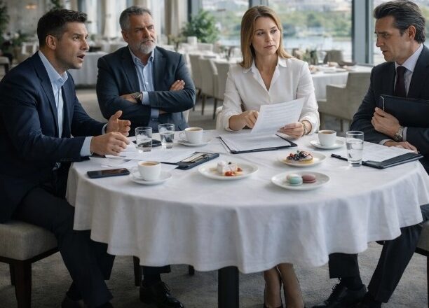 A wealthy man hired a cleaning woman “for appearances” during high-stakes negotiations.