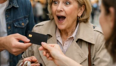 “Mom, here’s the card—buy whatever you want, there’s no limit on it,” my husband said, handing my bank card to his mother.