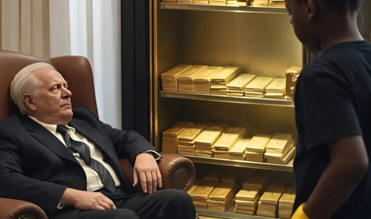 The billionaire, long suspected of being robbed in his own home,