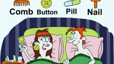 Look deeper — can you find the comb, the button, the pill, and the nail?