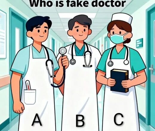 Only those with perfect 10/10 vision can spot the fake doctor.Think you’re sharp enough?