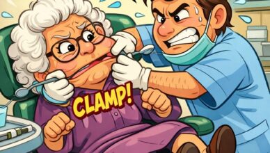 A dentist had an elderly patient who was, to put it politely… a challenge.