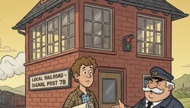 Eddie was applying for a job as a signalman for the local railroad.