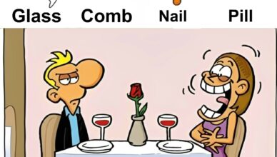 Spot the Odd Ones Out: Glass, Comb, Nail, Pill. Think you’ve got it? Don’t scroll too fast…