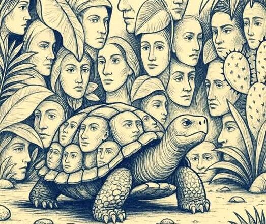 Several faces are hidden in this picture.