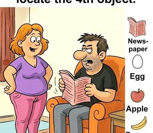 Hidden in this image are a newspaper, an egg, an apple, and a banana.