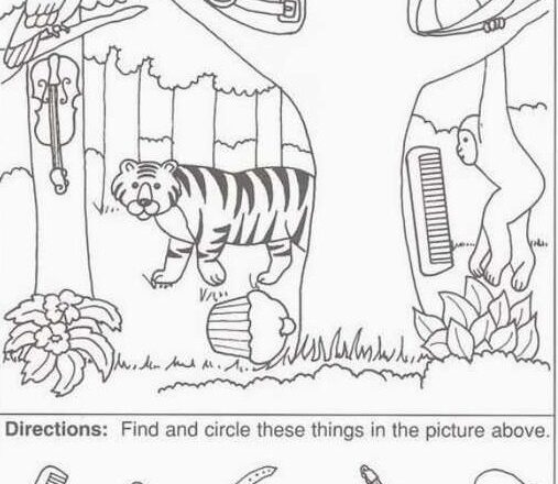 “Challenge your eyes and mind—can you spot the comb, cupcake, watch, hat, violin, and mouse hidden in the scene?”