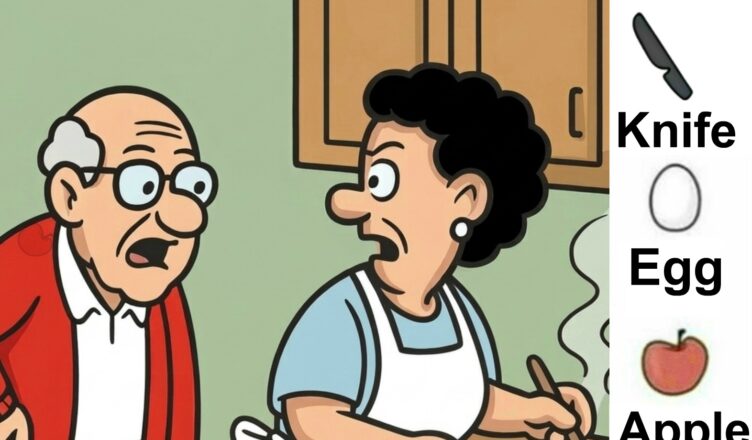 Only the most attentive people will find them!Hidden in this image are a Knife, Egg, Apple, and Comb.Did you manage to spot all four