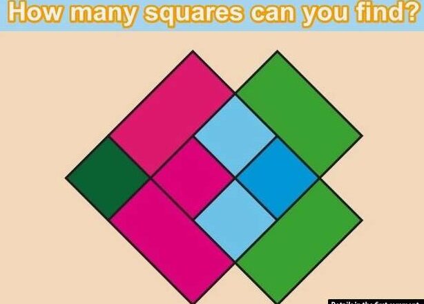 Look Carefully… How Many Squares Can You Spot in This Image