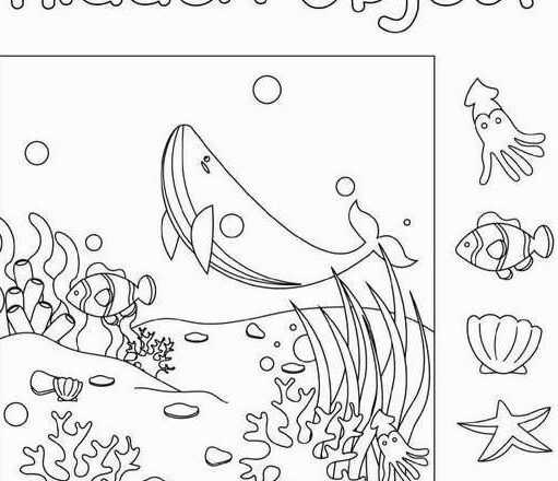 I’ve been staring at this underwater scene for way too long, and I still can’t find the squid, fish, scallop, starfish, and sea snails!