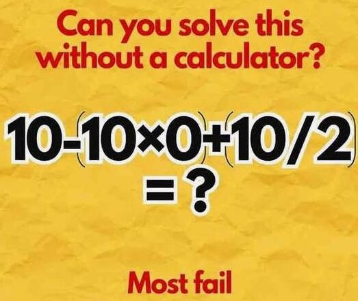 Can You Solve This Simple Math Challenge Without a Calculator? 🤔🔥