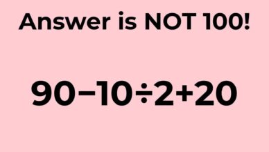 “The answer is NOT 100!