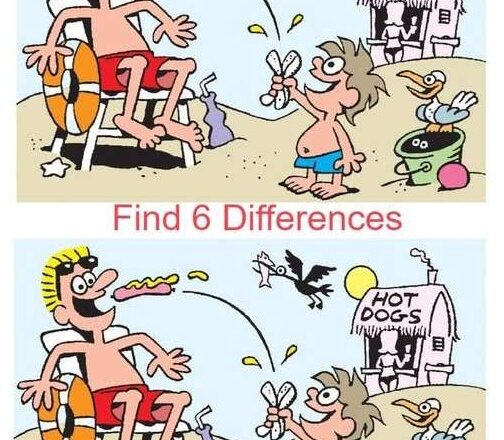 Hot Dogs: Find 6 Differences