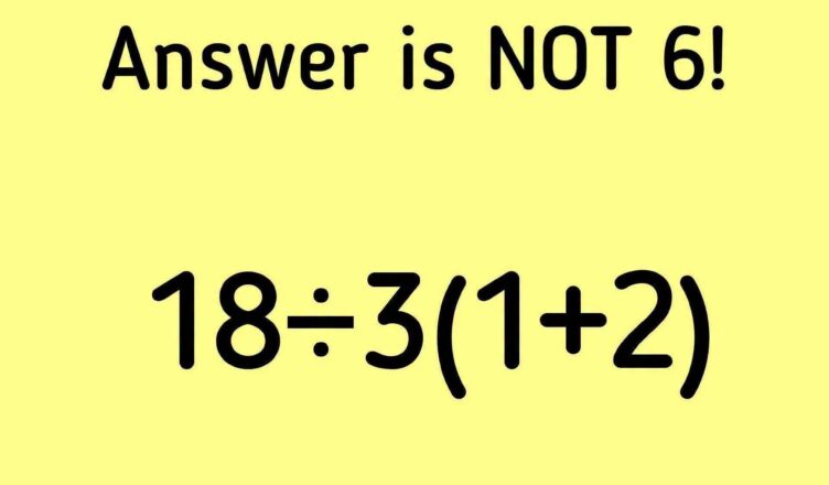 🧠 Tricky Math Puzzle: The Answer Is NOT 6!