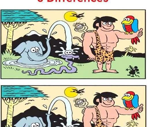 Can You Beat This Jungle Brain Teaser? Find 6 Differences!