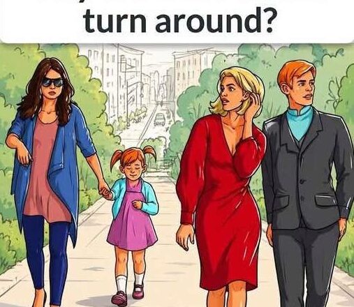 Only Your Intuition Can Solve This! Why Did She Turn Around?