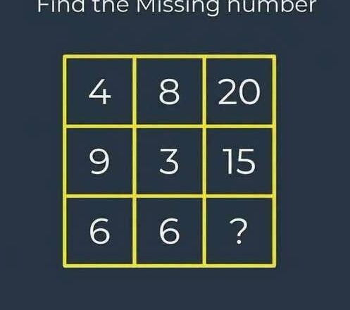🧩 Find the Missing Number! Only Sharp Minds Can Solve It!