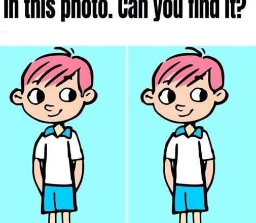 Can You Find 1 Difference? The Pink-Haired Boy Challenge!