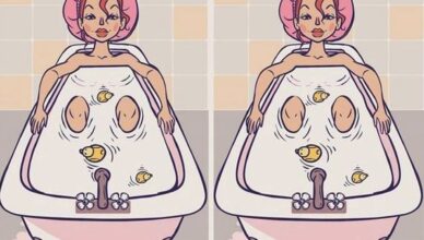 🔍 Can You Find the 1 Hidden Difference Before Bath Time Ends?