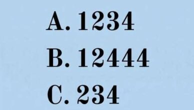 🧩 Test Your Logic: Which One Contains 1, 2, 3 & 4?