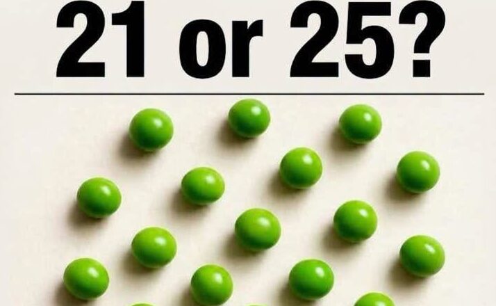 🟢 It’s NOT 21 or 25! Can You Count All the Peas Correctly? 👀