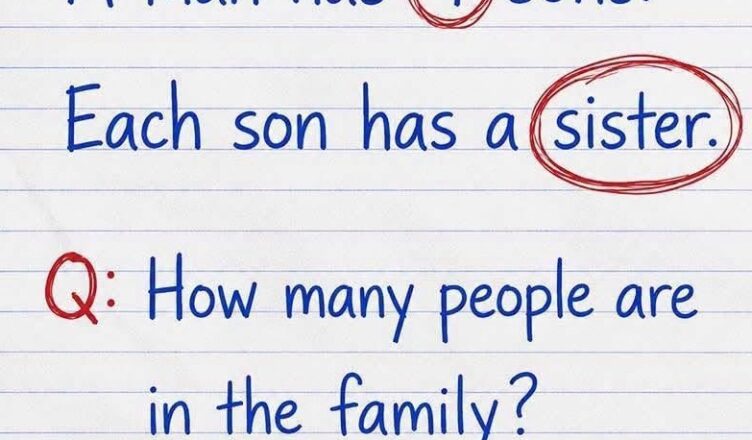 👀 How Many People Are in the Family? Only Sharp Eyes Will Notice the Clue!