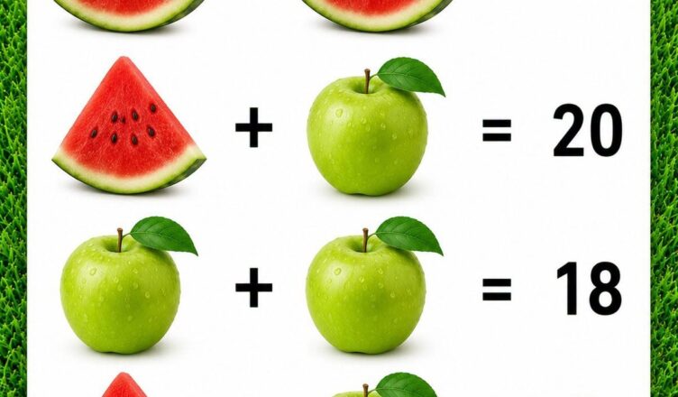 🍉🍏 Can You Solve This Fruit Puzzle?