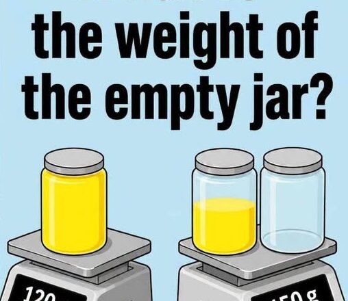 Can You Figure Out the Weight of the Empty Jar?