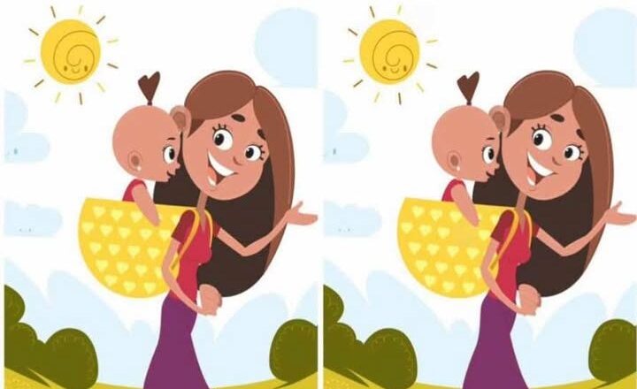 Can You Spot the 1 Hidden Difference? 👩‍👧🌼