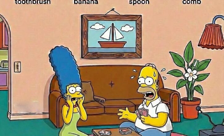 Find the Toothbrush, Banana, Spoon, and Comb.