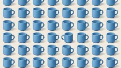 Can You Spot the Odd Cup? Only Sharp Eyes Will Find It!