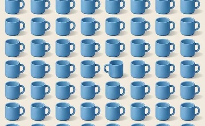 Can You Spot the Odd Cup? Only Sharp Eyes Will Find It!