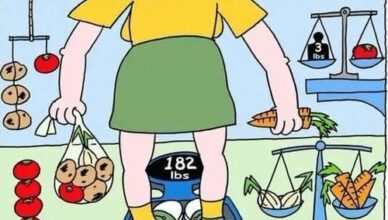 ⚖️ How Much Does the Woman Weigh?
