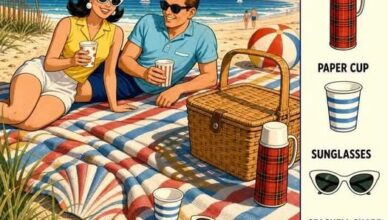 Only People With Sharp Eyes Can Spot the Hidden Seashell on This Beach Picnic Blanket