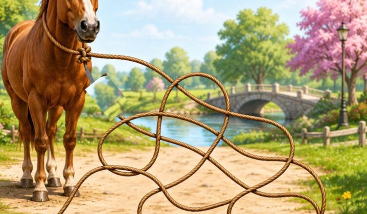 🐴 Can You Figure Out Which Post the Horse Is Tied To? 🤔