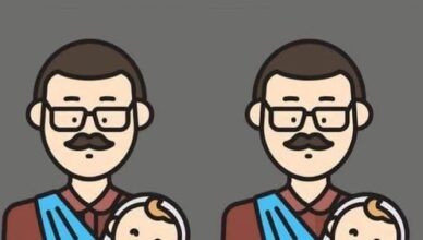 Spot 1 Difference: A Father and His Baby 👨‍👶🔍