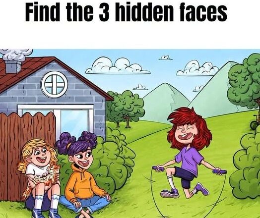 👀 CAN YOU FIND ALL 3 HIDDEN FACES?