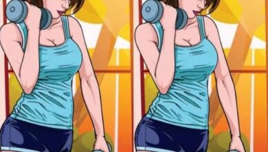 GYM GIRL WORKOUT CHALLENGE: CAN YOU SPOT THE ONE DIFFERENCE?