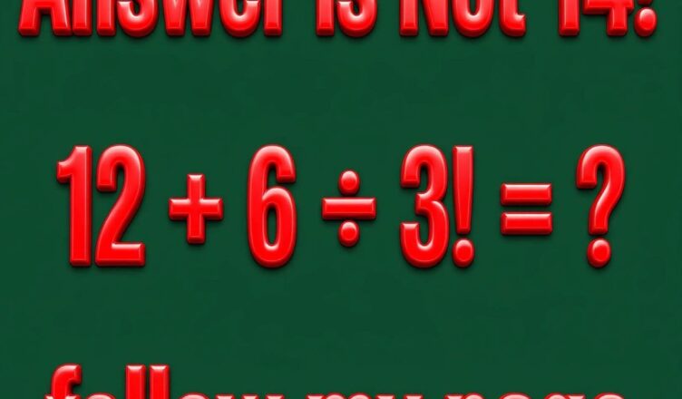 Answer Is Not 14! Can You Solve This Math Puzzle Correctly? 🤔🧠