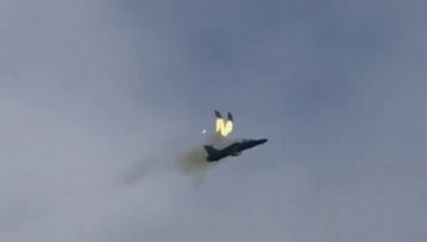 A training aircraft has crashed.