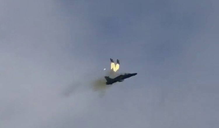 A training aircraft has crashed.