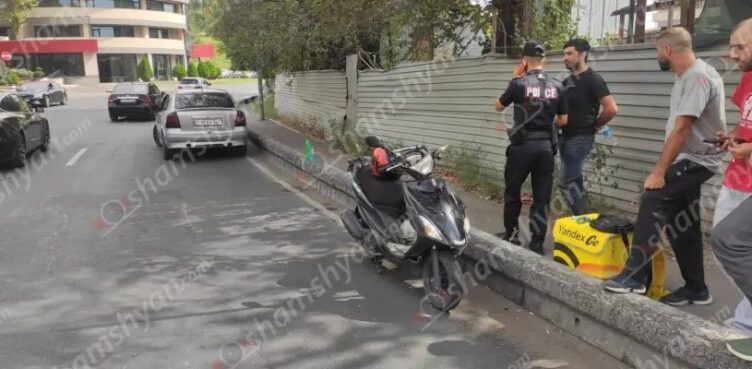Car-motorcycle collision in Yerevan: 22-year-old motorcyclist hospitalized.